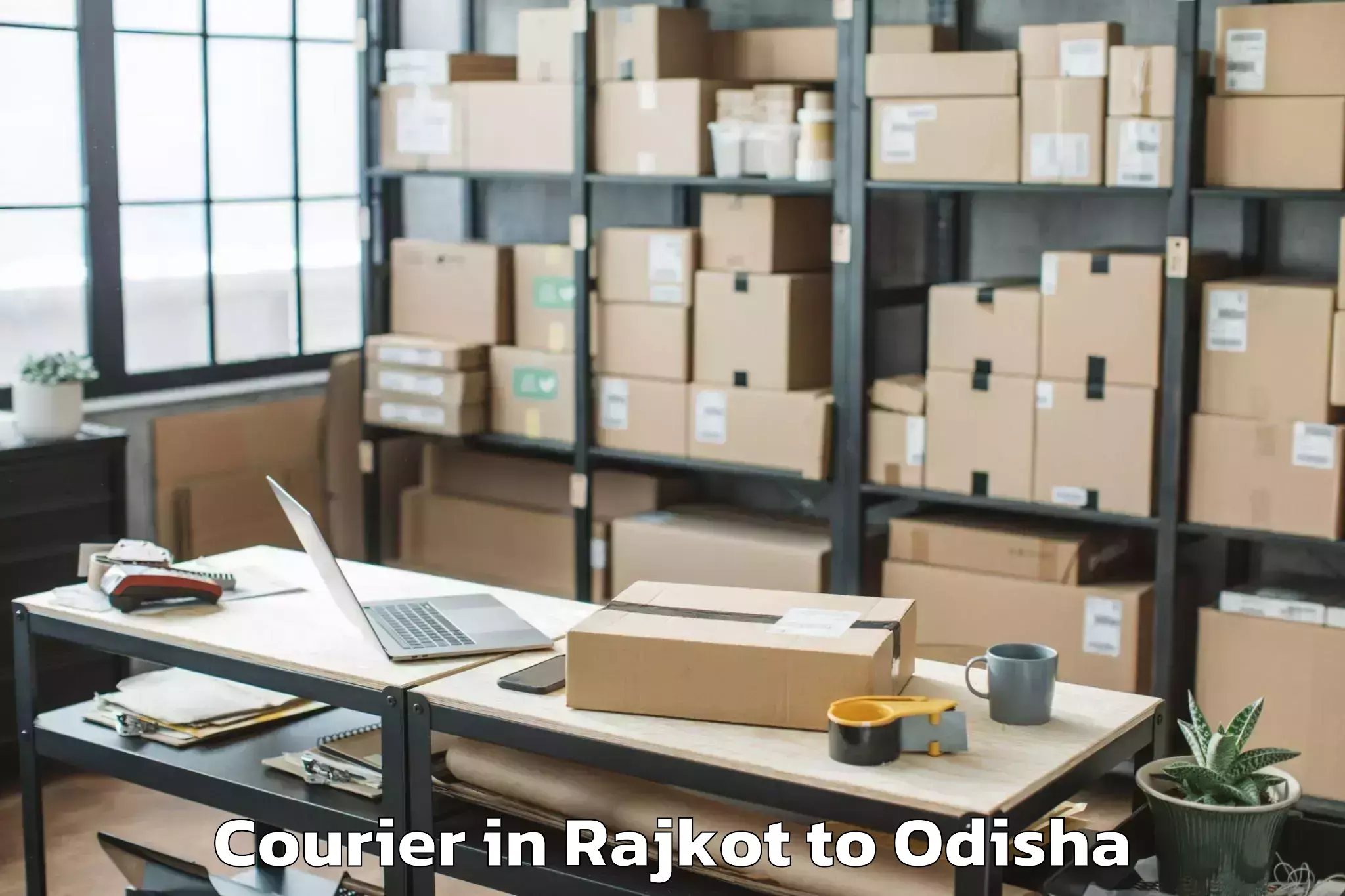 Easy Rajkot to Brajarajnagar Courier Booking